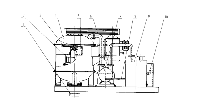真空除气器结构简图
